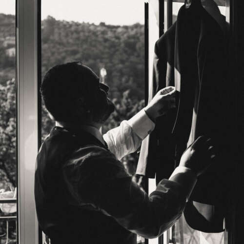 Fotografia dello sposo